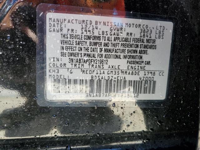 3N1AB7AP0FY219612 Nissan SENTRA S