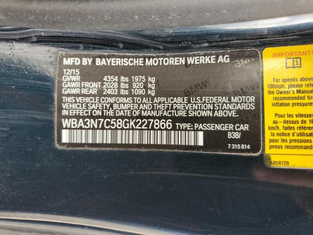 WBA3N7C58GK227866 BMW 428 I