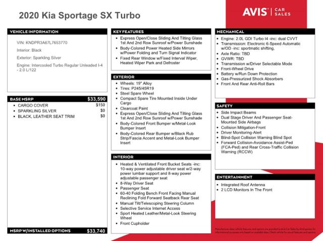 2020 KIA SPORTAGE S - KNDPR3A67L7653770