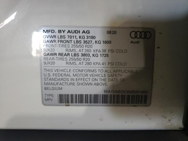 2021 AUDI E-TRON PRE - WA1VABGEXMB001869