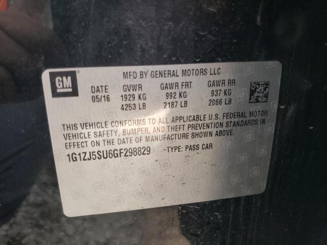 2016 CHEVROLET MALIBU HYB - 1G1ZJ5SU6GF298829