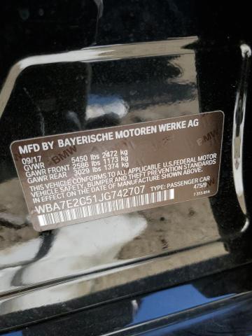WBA7E2C51JG742707 BMW 740 I