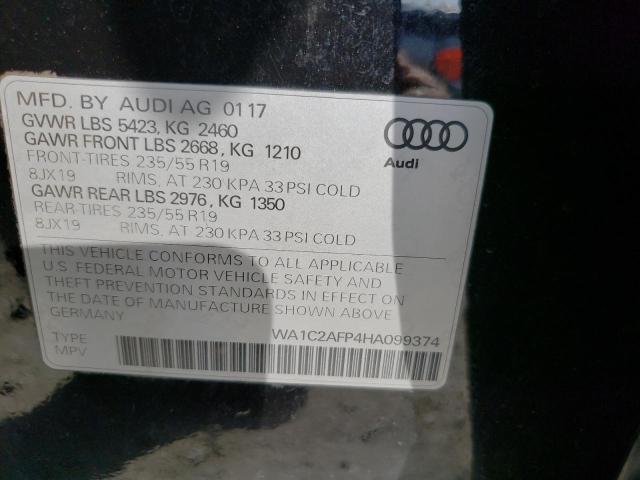 VIN WA1C2AFP4HA099374 2017 Audi Q5, Premium no.12