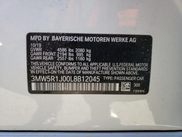 3MW5R1J00L8B12045 BMW 330I