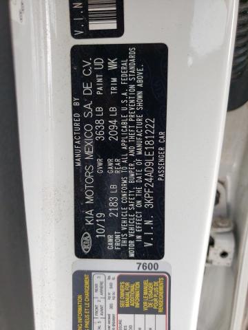 3KPF24AD9LE181222 KIA FORTE FE
