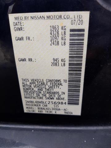 1N4BL4DV0LC256984 Nissan ALTIMA SV