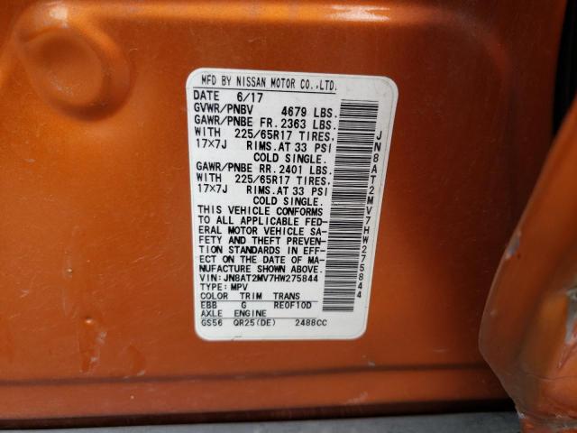 JN8AT2MV7HW275844 Nissan ROGUE S