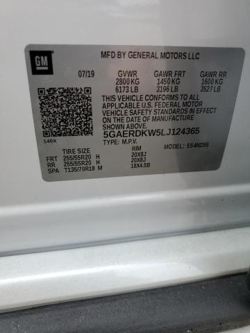 2020 BUICK ENCLAVE AV - 5GAERDKW5LJ124365