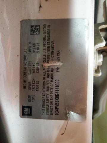2016 BUICK VERANO 1SV - 1G4PV5SK0G4141600