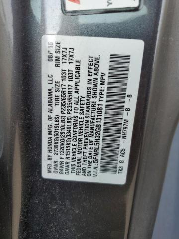 2016 HONDA ODYSSEY SE - 5FNRL5H32GB131081