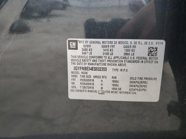 3GYFNBE34ES602355 Cadillac Srx Luxury Collection