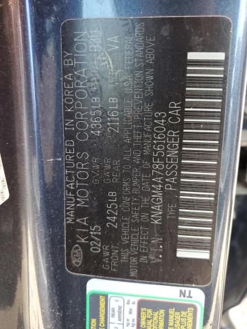 KNAGM4A78F5616043 KIA Optima Lx