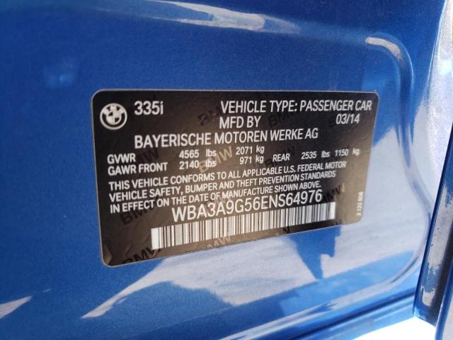 WBA3A9G56ENS64976 BMW 335 I