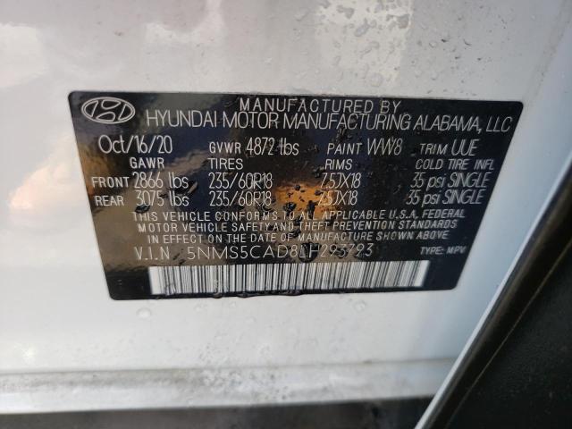 2020 HYUNDAI SANTA FE L - 5NMS5CAD8LH293793