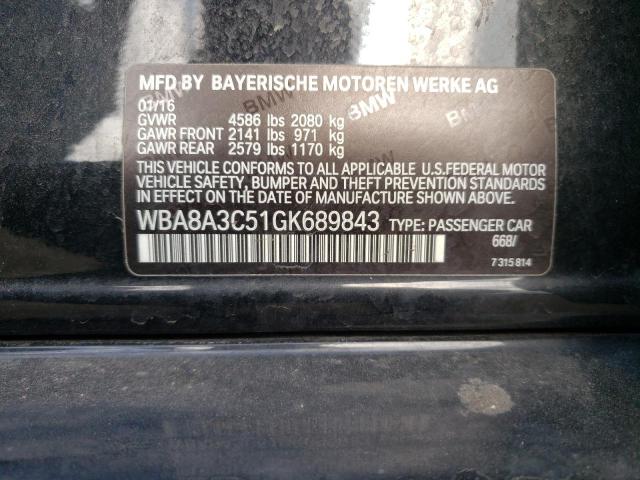 WBA8A3C51GK689843 BMW 320 XI
