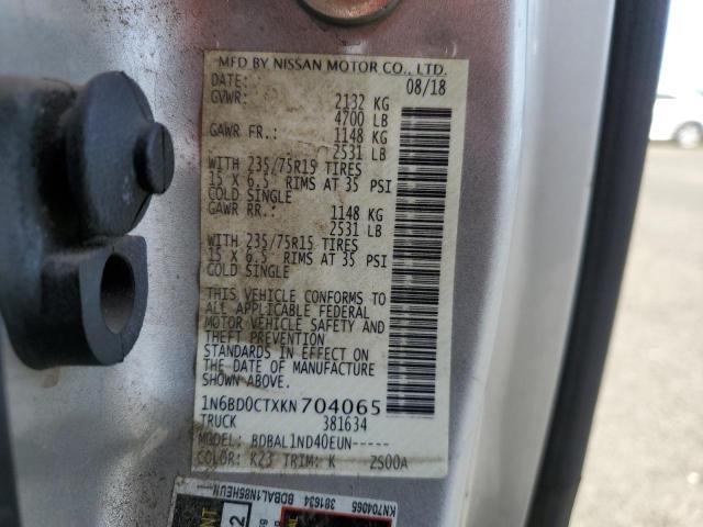 1N6BD0CTXKN704065 Nissan FRONTIER S