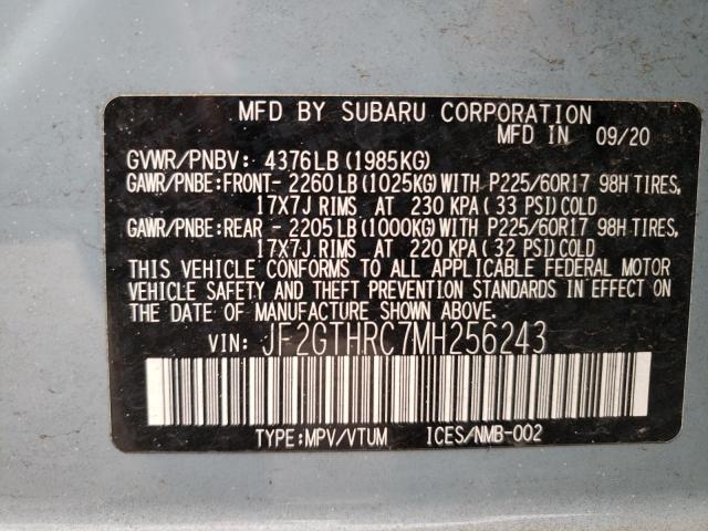 JF2GTHRC7MH256243 Subaru Crosstrek Sport