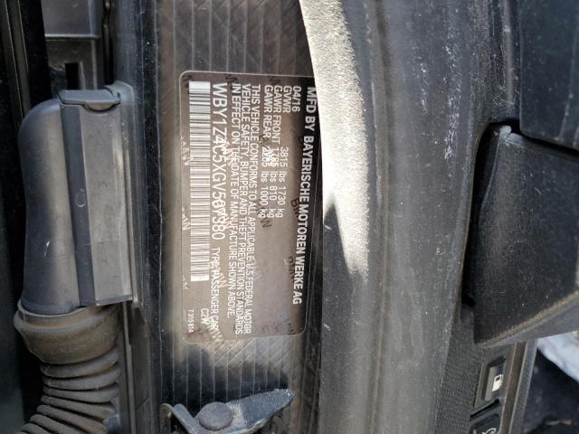 2016 BMW I3 WBY1Z4C5XGV507380