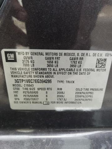 3GTP1VEC7EG394286 GMC Sierra C1500 Slt