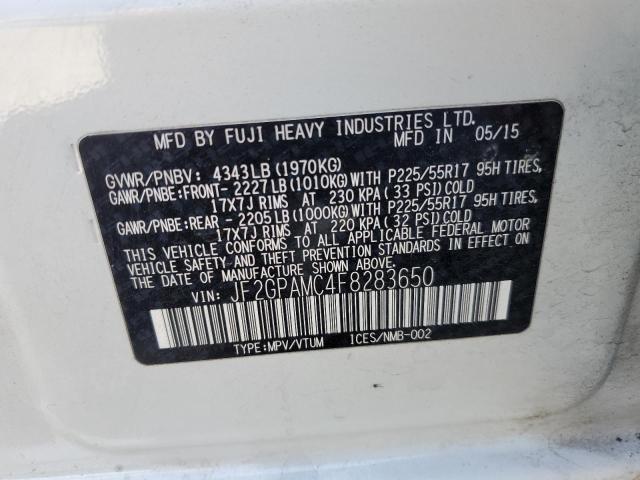JF2GPAMC4F8283650 Subaru Xv Crosstrek 2.0 Limited