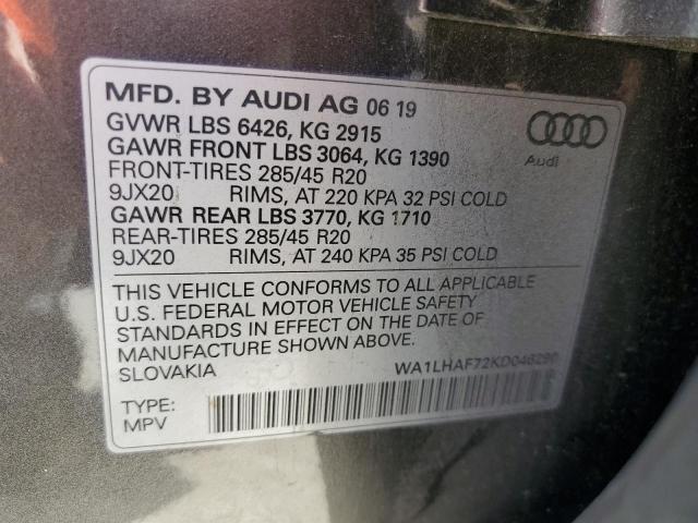 VIN WA1LHAF72KD046290 2019 Audi Q7, Premium Plus no.13