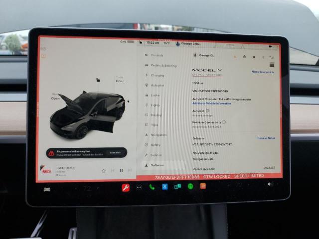 2023 TESLA MODEL Y - 7SAYGDEF3PF703089