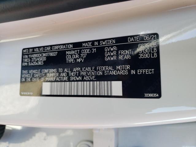 YV4BR0CK3N1778027 Volvo Xc90 T8 Recharge Inscription Express