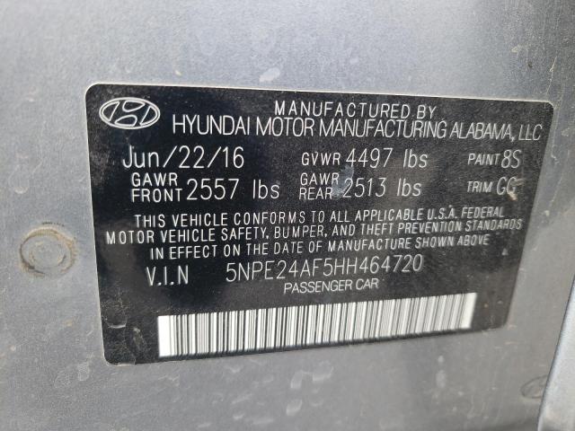 5NPE24AF5HH464720 | 2017 HYUNDAI SONATA SE