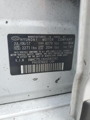 2017 HYUNDAI IONIQ SEL - KMHC75LC6HU049182