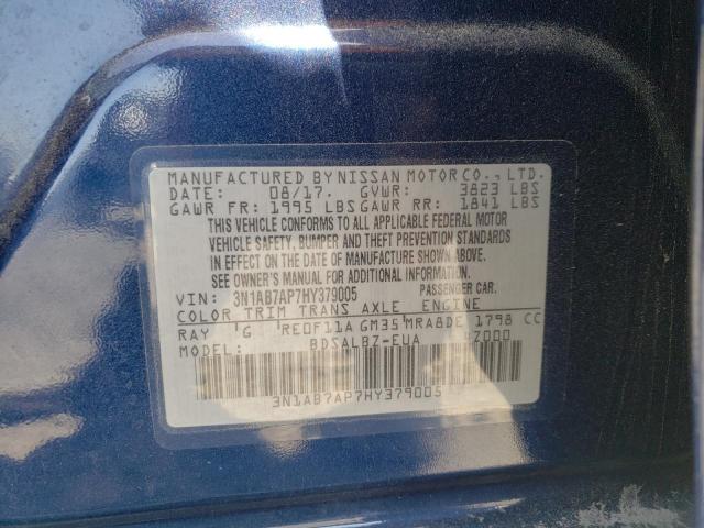 3N1AB7AP7HY379005 Nissan SENTRA S