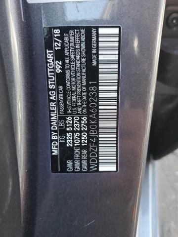 WDDZF4JB0KA602381 Mercedes-Benz E 300