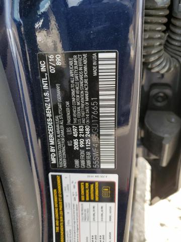 55SWF4JB5GU176651 Mercedes-Benz C 300