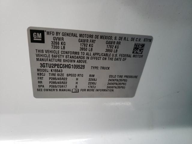 2017 GMC SIERRA K15 - 3GTU2PEC6HG109528