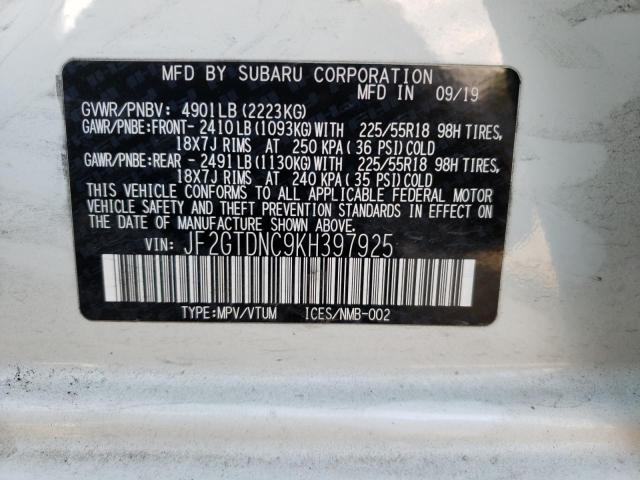 JF2GTDNC9KH397925 Subaru Crosstrek Limited