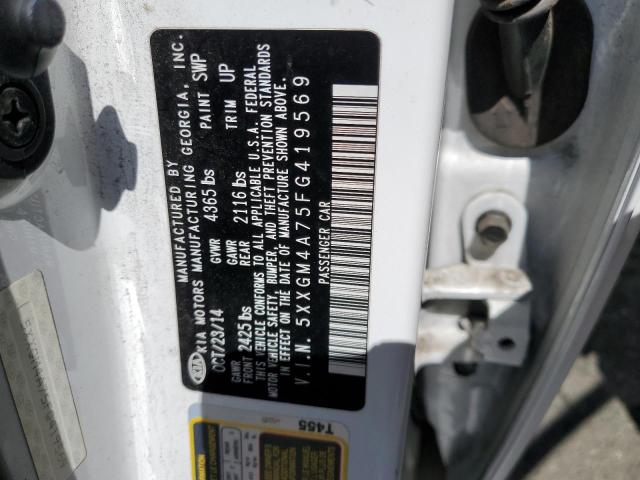 5XXGM4A75FG419569 KIA Optima Lx