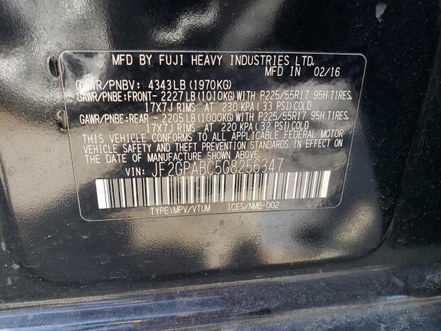 JF2GPABC5G8256347 Subaru Crosstrek Premium