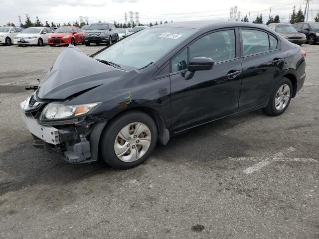 Salvage cars for sale from Copart Rancho Cucamonga, CA: 2015 Honda Civic LX