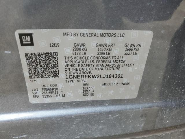 2020 Chevrolet Traverse Ls VIN: 1GNERFKW2LJ184301 Lot: 56262714