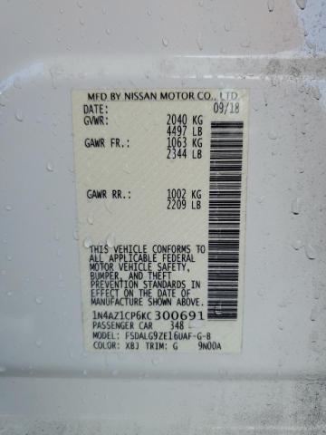 2019 Nissan Leaf S VIN: 1N4AZ1CP6KC300691 Lot: 53819804