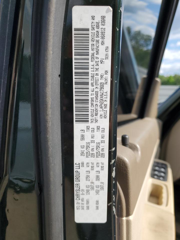 1J4PN2GK4AW179669 2010 Jeep Liberty Sport 1J4PN2GK4AW179669 2010 Jeep Liberty Sport