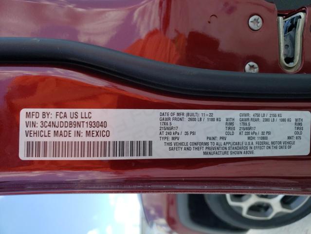 2022 Jeep Compass Trailhawk VIN: 3C4NJDDB9NT193040 Lot: 55938274