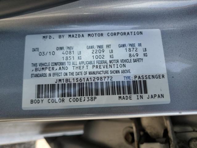 2010 Mazda 3 S VIN: JM1BL1S61A1298772 Lot: 53469554