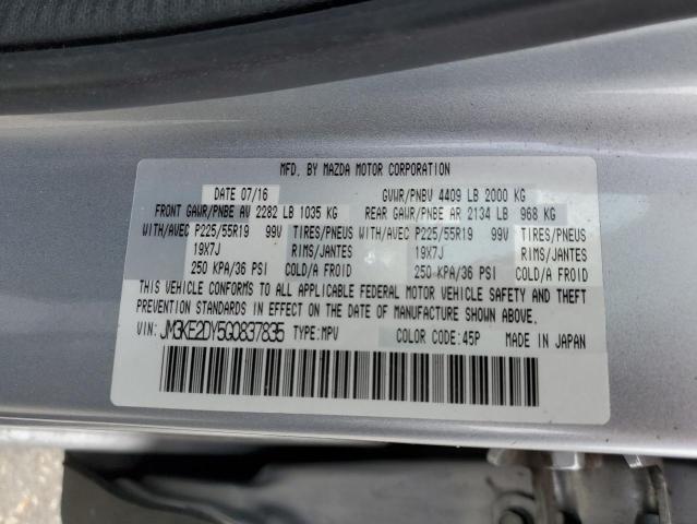 2016 Mazda Cx-5 Gt VIN: JM3KE2DY5G0837835 Lot: 55482444