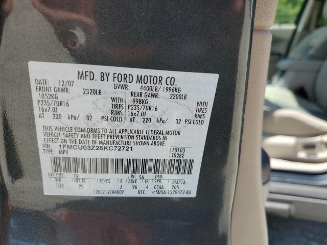 2008 Ford Escape Xlt VIN: 1FMCU03Z28KC72721 Lot: 56414484