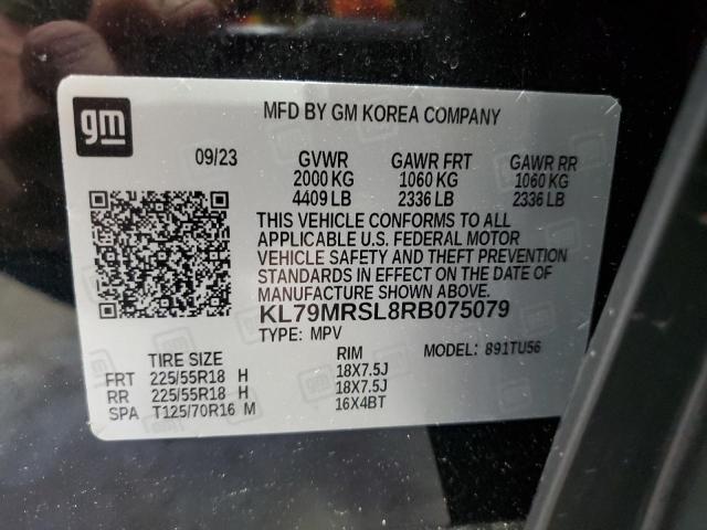 2024 Chevrolet Trailblazer Lt VIN: KL79MRSL8RB075079 Lot: 55188124