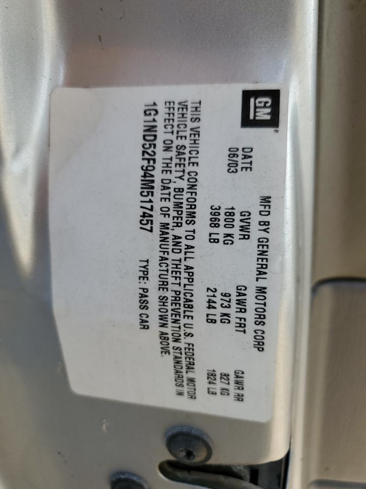 1G1ND52F94M517457 2004 Chevrolet Classic