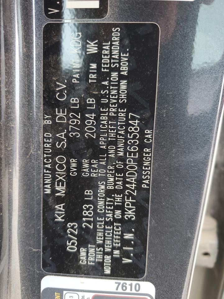 3KPF24AD0PE635847 2023 Kia Forte Lx