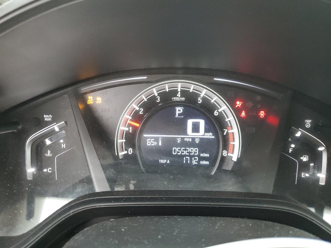 5J6RW6H39HL001126 HONDA CRV 2017