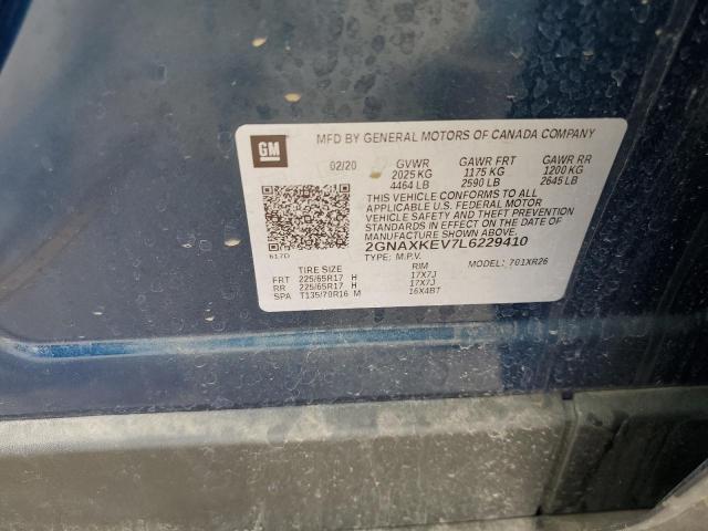 2020 Chevrolet Equinox Lt VIN: 2GNAXKEV7L6229410 Lot: 56756914