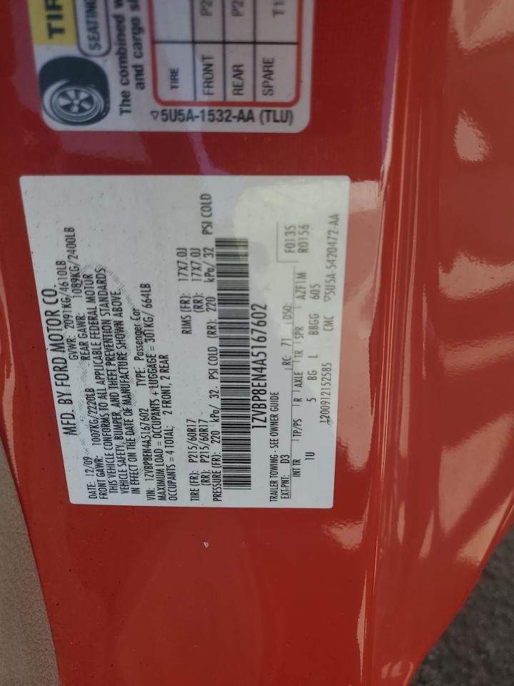 1ZVBP8EN4A5167602 2010 Ford Mustang